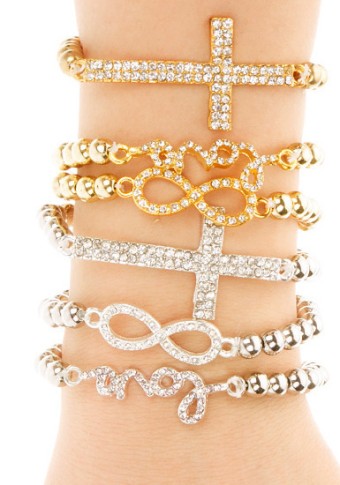 Bling Pendants Bracelet Set from Lookbook Store