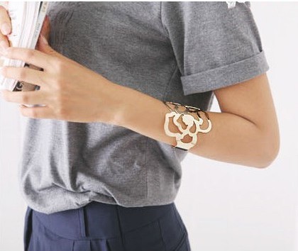 Hollowed-out Rose Bracelet - Rose from Lookbook Store